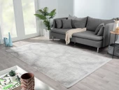Lotus 8557 Açık Gri Halı Gri Detaylı Modern Ince Akrilik Tozuaz Salon Halısı Yatak Odası Koridor Özel Ölçü GRI thumbnail 3