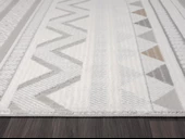 Sümer Sm006a Renkli Halı Iskandinav Desen Dekoratif Modern Tozuyok Antialerjik Salon Yatak Odası Kor Özel Ölçü POLY. KEMIK thumbnail 5