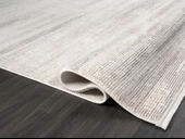 Truva TV036A Krem Rengi Halı Gri ve Bej Detaylı Akrilik Yumuşak Salon Halısı Özel Ölçü KREM-VIZON thumbnail 4