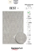Best 111 Gri Halı Spor Desen Ince Parlak Makinada Yıkanabilir Antialerjik Modern Salon Halısı Özel Ölçü GRI-A.GRI - 6