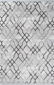 Tokyo 1704 Gri Halı Antrasit Detaylı Geometrik Desen Modern Akrilik Halı Kaymaz Taban Tozuaz Özel Ölçü GRI - 1
