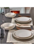 Güral Porselen  Camelıa 24 Parça 6 Kişilik Bone Yemek Takımı - Copper Bakır - 2