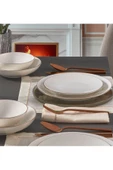 Güral Porselen  Camelıa 24 Parça 6 Kişilik Bone Yemek Takımı - Copper Bakır - 3