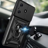 Tecno Spark 10C Kılıf Kamera Korumalı Zırh Tank Sürgülü Vega Kapak - 3