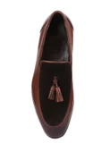 Shoetyle - Kahverengi Deri Püsküllü Erkek Klasik Ayakkabı 250-7610 - 5