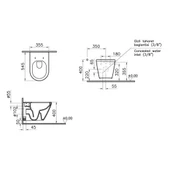 VitrA İntegra Rim-ex Kanalsız Asma Klozet + VitrA Slim Duroplast Klozet Kapağı + Gömme Rezervuar 7062L003-0850 thumbnail 8