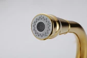 Altın Krom 360 Derece Döner Spiral Başıklı Spray Modlu Mutfak Lavabo Evye Bataryası - 5