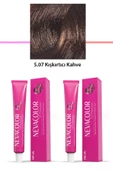 2 li Set Premium 5.07 Kışkırtıcı Kahve - Kalıcı Krem Saç Boyası 2 X 50 g Tüp - 1