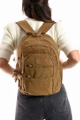 Ultra Hafif Çok Cepli Orta Boy Sırt Çantası Unisex Taba (Model: 571-4C) - 1