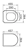 VitrA İntegra Asma Klozet + VitrA Slim Duroplast Klozet Kapağı 7063L003-0850 - 5