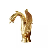 Anunnaki Kuğu Batarya Lüks Bakır Lavabo Banyo Sıcak ve Soğuk - 2