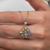 Himarry Gümüş Renkli Hayat Ağacı Kadın Kolye thumbnail 1