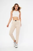 Lesa Wear Yüksel Bel Jogger Şardonlu Eşofman Altı Paçası Lastikli thumbnail 7
