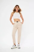 Lesa Wear Yüksel Bel Jogger Şardonlu Eşofman Altı Paçası Lastikli thumbnail 1