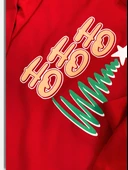 Baskılı Pamuk Kız Çocuk Yeni Yıl Pijama Takımı (Ho ho ho) - 6
