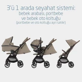 Maxi-Cosi Soho Kompakt Seyahat Sistem Olabilen Otomatik Katlanan Bebek Arabası Twillic Truffle - 5