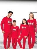 Baskılı Pamuk Kız Çocuk Yeni Yıl Pijama Takımı (Noel Baba) thumbnail 7