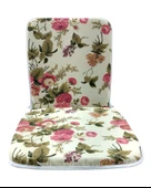 1 Adet Mandaş Midi Sandalye Minderi, Bahçe Sandalye Minderi-İngiliz Gülü - 2