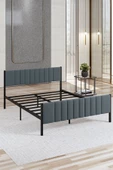 Lotus Metal Karyola 120x200 cm Antrasit Renk - 4