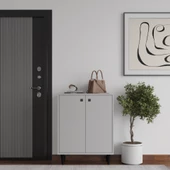 Artemis 4 Raflı 2 Kapaklı Ayakkabılık, Sis Gri - 1