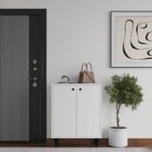Artemis 4 Raflı 2 Kapaklı Ayakkabılık, Beyaz - 3
