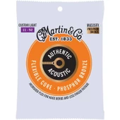 Martin Co MA535FX Flexible Core Phosphor Bronze Akustik Gitar Teli Custom Light 11-52 thumbnail 1