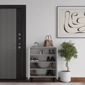 Artemis 4 Raflı 2 Kapaklı Ayakkabılık, Sis Gri - 3