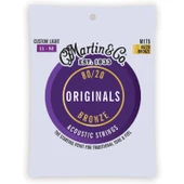 Martin Co M175 "Original M175" Bronze Akustik Gitar Teli Custom Light 11-52 - 1