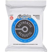 Martin Co MA540PK3 SP Phosphor Bronze Akustik Gitar Telleri (Light 12-54) 3 Set - 1