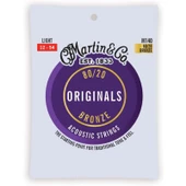 Martin Co M140 "Original M140" Bronze Akustik Gitar Teli Light 12-54 thumbnail 1