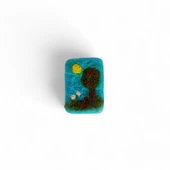 Meyve Ağacı Sabun Üzerine Keçe Çalışma thumbnail 1