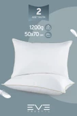 2 Adet Yellow Dream Serisi Fermuarlı Antialerjik Silikon Elyaf Dolgulu Yastık 50x70cm 1200gr - 1