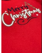 Baskılı Pamuk Erkek Çocuk Yeni Yıl Pijama Takımı (Merry Christmas) - 4