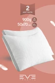 2 Adet Klimax Serisi Kılıflı Fermuarlı Klimali Antialerjik Silikon Elyaf Yastık 50x70cm 900 gr - 1