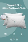 2 Adet Diamant Plus Kılıflı Fermuarlı Yıkanabilir Antialerjik Silikon Elyaf Yastık 50x70cm 800 gr - 2