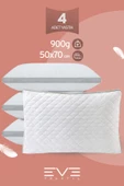 4 Adet Klimax Serisi Kılıflı Fermuarlı Klimali Antialerjik Silikon Elyaf Yastık 50x70cm 900 gr thumbnail 1