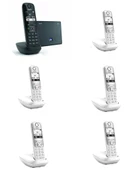 GİGASET Analog & Ip 6 Dahili Dect Telsiz Kablosuz Telefon Santrali Beyaz - 1