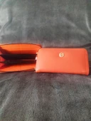 Yatay Turuncu Kadın Cüzdanı - 1