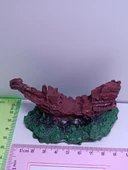 Netx Batık Kayık Kaya Üstünde 10x5,5x5 cm  Mini Akvaryum Dekoru - 3