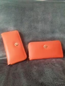 Yatay Turuncu Kadın Cüzdanı - 3
