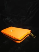 Yatay Turuncu Kadın Cüzdanı - 6