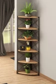 Çiçeklik Dekoratif 6 Raflı Kitaplı Çok Amaçlı Stand - 3