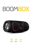 BoomBox 30W Çift Bass Usb Hafıza Kartı Aux Radyo Led Işıklı Bluetooth Hoparlör Hi-Fi Ses Bombası - 3