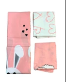 Kız Bebek (0-5 Yaş) Tavşanlı Nevresim Takımı thumbnail 4