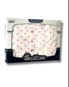 Organik 5 Parça Fitilli Kalp Baskılı Yenidoğan Hastane Çıkışı Seti (Pembe) thumbnail 1