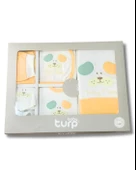 Organik 10 Parça Köpek Nakışlı Lüx Yenidoğan Hastane Çıkışı Seti thumbnail 1