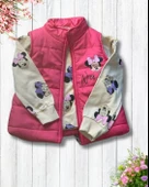 Kız Çocuk Minnie Mouse Baskılı Şişme Yelekli Takım (Fuşya) thumbnail 3