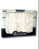 Organik 5 Parça Fitilli Kalp Baskılı Yenidoğan Hastane Çıkışı Seti (Bej) thumbnail 1