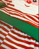 Yeni Yıl Temalı Noel Baba Baskılı Aylık Bebek Takım thumbnail 5