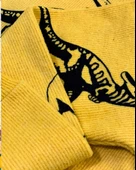 Dinozor Baskılı Kapüşonlu Erkek Çocuk Sweatshirt (Sarı) - 5